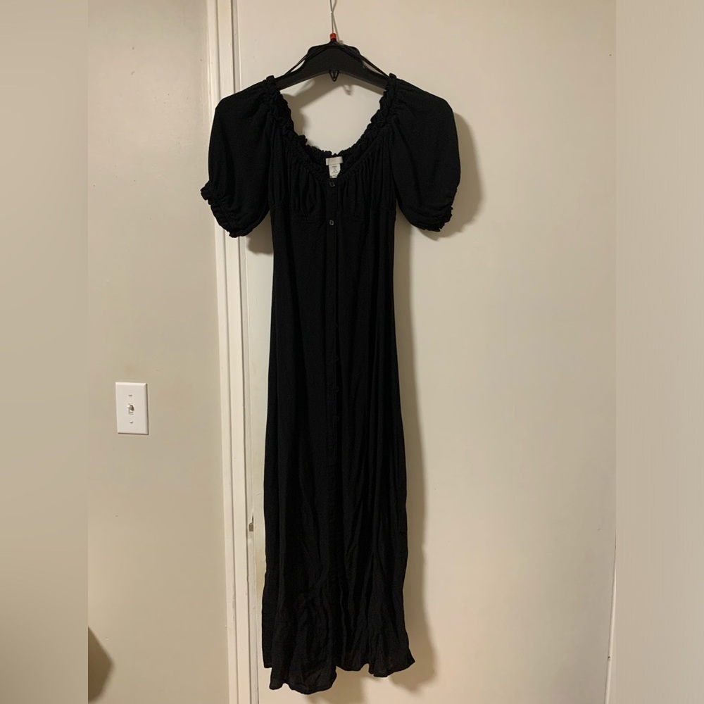 Button down maxi dress